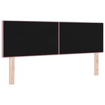 Tête de lit capitonnée rose 140 cm en velours