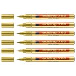 Marqueur Peinture 780 Or Pointe Fine 0 8 mm x 6 EDDING