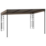 vidaXL Belvédère mural 4x3x2 5 m Taupe