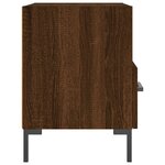 vidaXL Tables de chevet 2 Pièces chêne marron 40x35x47 5 cm