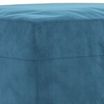 vidaXL Ensemble de canapés 3 Pièces bleu velours