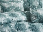 Parure de lit verte TREE 240 x 220 cm