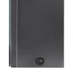 vidaXL Armoire de salle de bain à miroir LED Gris brillant 80x12x68 cm