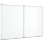 Tableau magnétique panneau écriture école maison bureau pliable 120 x 80 x 1 7 cm aluminium 02_0045519