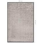 vidaXL Paillasson Gris 80x120 cm