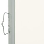 vidaXL Auvent latéral rétractable de patio 160 x 300 cm Blanc cassé