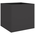 vidaXL Jardinière noir 42x40x39 cm acier laminé à froid