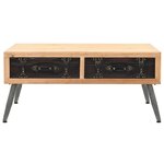 vidaXL Table basse Bois massif de sapin 115x55x50 cm