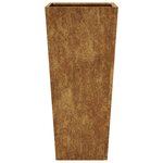 vidaXL Jardinière 35x35x75 cm acier corten