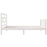vidaXL Cadre de lit Blanc Bois de pin massif 90x200 cm