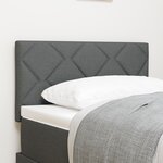 Tête de lit LED vidaXL Design à Blocs en Diamant Gris Foncé 80 cm Tissu