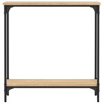 vidaXL Table console chêne sonoma 75x22 5x75 cm bois d'ingénierie