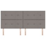 vidaXL Cabeçalho LED Taupe 100 cm Tecido