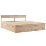 vidaXL Cadre de lit sans matelas 180x200 cm bois massif de pin