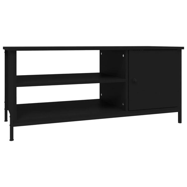 vidaXL Meuble TV noir 100x40x45 cm bois d'ingénierie