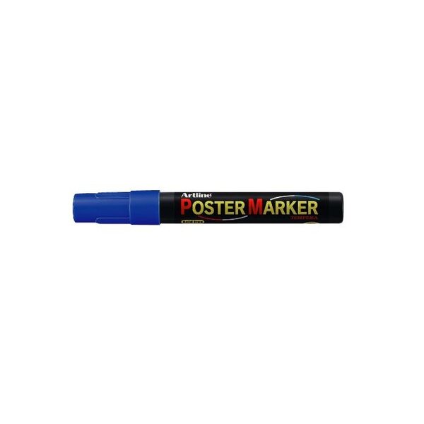 Marqueur 'PosterMarker Tempera' 'EPP4' pointe conique 4 mm bleu ARTLINE
