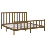 vidaXL Cadre de lit Marron miel Bois de pin massif 200x200 cm