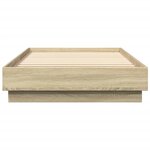 vidaXL Cadre de lit sans matelas chêne sonoma 90x200 cm