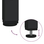 vidaXL Set de meubles de salle de bain 3 pièces Chêne Noir Bois d'ingénierie