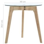 vidaXL Ensemble de tables d'appoint 2 Pièces Verre trempé