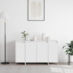 vidaXL buffet blanc Blanc Bois 135 x 41 x 75 cm Buffet blanc