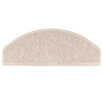 vidaXL Tapis d'escalier 10 Pièces 65x24x4 cm Taupe