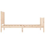 vidaXL Cadre de lit sans matelas bois de pin massif