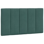 vidaXL Cadre de lit avec lumières LED vert foncé 90x190 cm velours