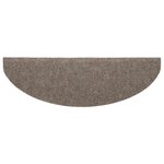 vidaXL Tapis autoadhésifs de marches 10 Pièces Crème 65x21x4cm Aiguilleté