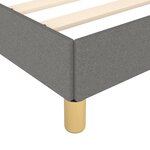 vidaXL Cadre de lit avec tête de lit Gris foncé 80x200 cm Tissu