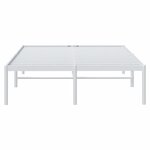 vidaXL Cadre de lit métal sans matelas blanc 120x200 cm