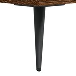 vidaXL Table basse Chêne marron 50x50x40 cm Bois d'ingénierie