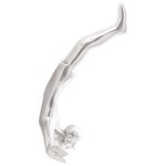 Sculpture vidaXL Argent 22x8x25 cm Aluminium Homme qui tombe