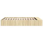 vidaXL Cadre de lit sans matelas chêne sonoma 120x190 cm
