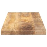 vidaXL Dessus de table 90x30x3 8 cm rectangulaire bois massif manguier