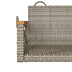 vidaXL Balancelle gris 63x62x40 cm résine tressée