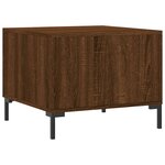 vidaXL Tables basses 2 Pièces chêne marron 50x50x40 cm bois d'ingénierie