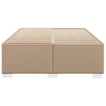 vidaXL Cadre de lit Cappuccino 140x200 cm Similicuir