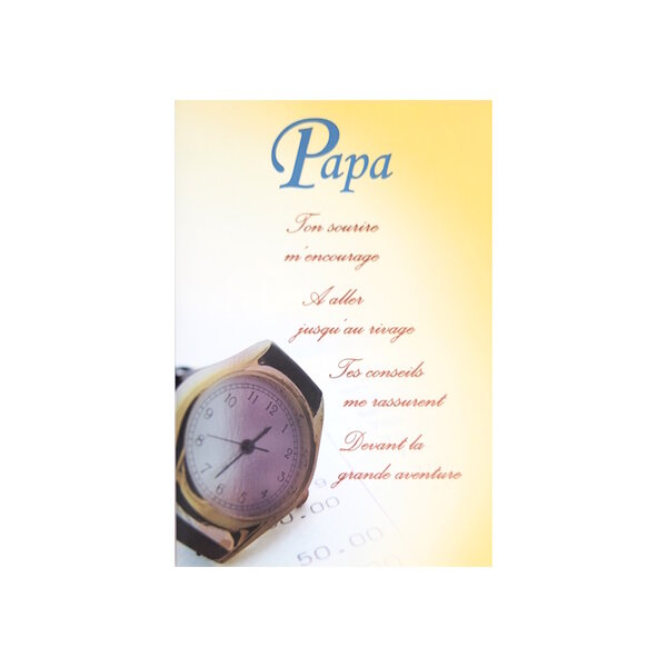 Carte de voeux - message sentiments pour papa
