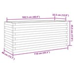 vidaXL Jardinière 110x40x45 5 cm bois de pin imprégné