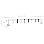 vidaXL Rouleau de couverture de piscine avec base en plastique