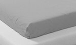Drap housse en coton bio 160 x 200 cm - Argenté