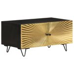 vidaXL Table basse 90x50x45 cm Bois de manguier solide