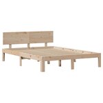 vidaXL Cadre de lit avec tête de lit 120x200 cm bois de pin massif