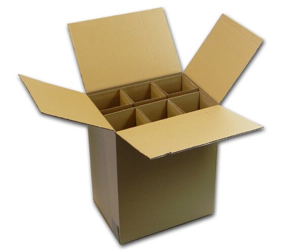 Lot de 20 cartons spécifiques pour expédier 6 bouteilles