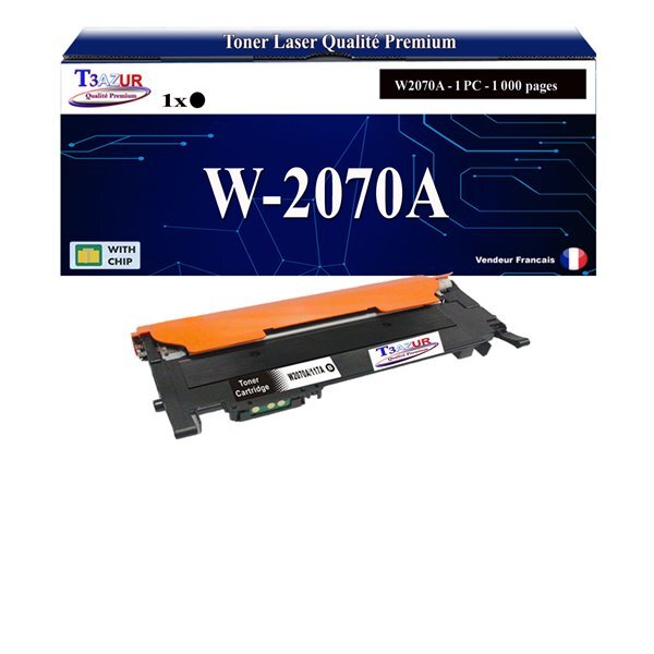 Toner Laser compatible avec HP Color Laser 150a  150nw  178nw  178nwg  179fnw  179fwg remplace HP 117A - Noir