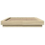 vidaXL Cadre de lit sans matelas chêne sonoma 120x200 cm