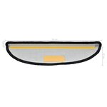 vidaXL Tapis d'escalier 10 Pièces 56x17x3 cm Noir