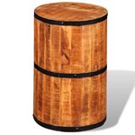 vidaXL Tabouret de bar Bois de manguier brut