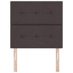 Tête de lit vidaXL capitonnée marron foncé 80 cm en tissu